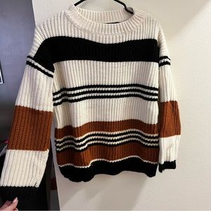 Stripped knit sweater